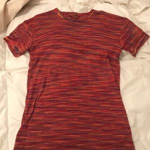 Missoni short sleeve rainbow knit t-shirt Medium